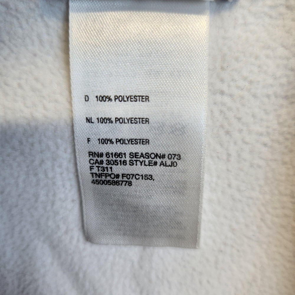 North Face Pullover Womens Large White Fleece Half Zip ALJ0 Lightweight Outdoors - Picture 6 of 10